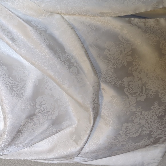 Parthea white floral jacquard lace up back sleeveless split hem mini dress - Picture 9 of 15